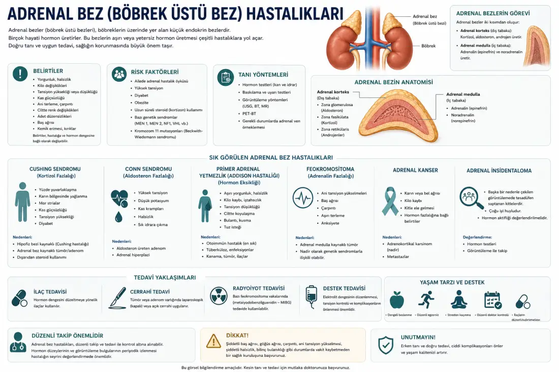 Adrenal Bez (Böbrek Üstü Bezi) Hastalıkları